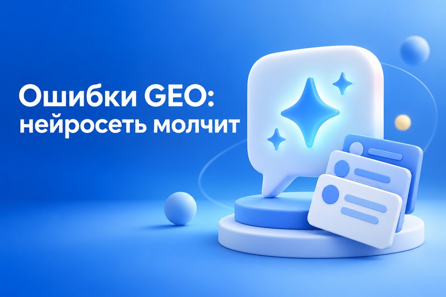 Ошибки GEO продвижения: почему вы платите, а нейросеть вас не упоминает